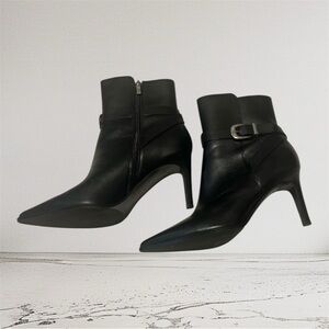 Marc Fisher Black Ankle Heeled Boots